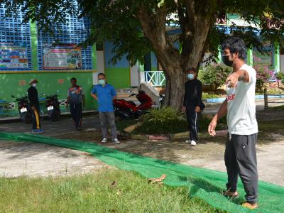 กิจกรรมจัดเตรียมสถานที่กักกัน LQ ประจำตำบลลุโบะบือซา(แห่งที่2)