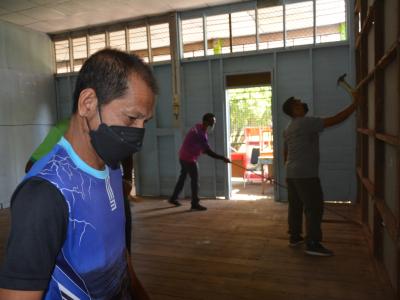 กิจกรรมจัดเตรียมสถานที่กักกัน LQ ประจำตำบลลุโบะบือซา(แห่งที่2)