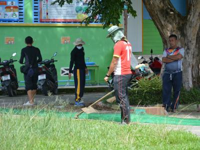 กิจกรรมจัดเตรียมสถานที่กักกัน LQ ประจำตำบลลุโบะบือซา(แห่งที่2)