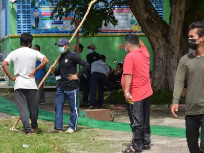 กิจกรรมจัดเตรียมสถานที่กักกัน LQ ประจำตำบลลุโบะบือซา(แห่งที่2)