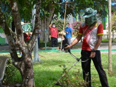 กิจกรรมจัดเตรียมสถานที่กักกัน LQ ประจำตำบลลุโบะบือซา(แห่งที่2)