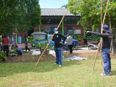 กิจกรรมจัดเตรียมสถานที่กักกัน LQ ประจำตำบลลุโบะบือซา(แห่งที่2)