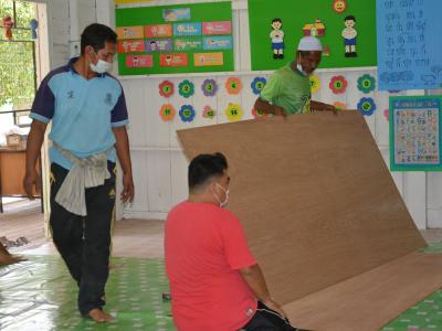 กิจกรรมจัดเตรียมสถานที่กักกัน LQ ประจำตำบลลุโบะบือซา(แห่งที่2)