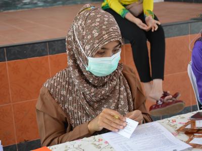 กิจกรรมฉีดวัคซีนเชิงรุกผู้สูงอายุ60ปีและกลุ่ม7โร คณโรงเรียนกาแร