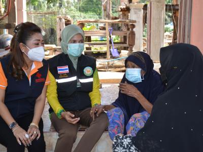 กิจกรรมทำความสะอาดบ้านถูกไฟใหม้บ้านกำปงปีแซ