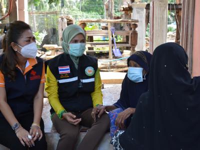 กิจกรรมทำความสะอาดบ้านถูกไฟใหม้บ้านกำปงปีแซ