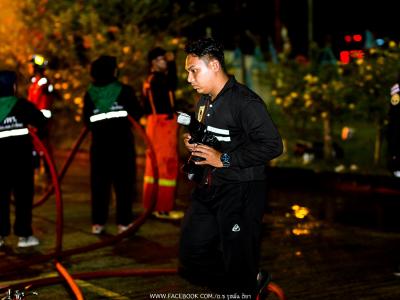 โครงการฝึกอบรมอาสาสมัครป้องกันภัยฝ่ายพลเรือน(การดับไฟจริง)