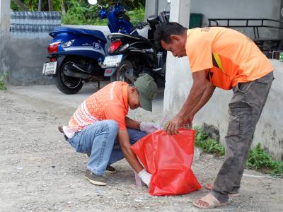 กิจกรรม kick off ล้างตลาดทั่่วไป ป้องกันโรค ต้อนรับปึีใหม่