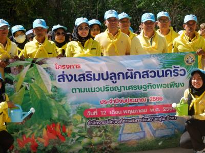 โครงการส่งเสริมปลูกผักสวนครัว ตามแนวปรัชญาเศรษฐพอเพียง