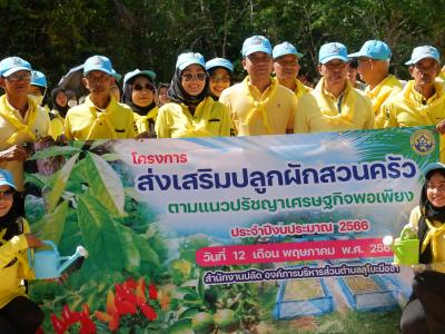โครงการส่งเสริมปลูกผักสวนครัว ตามแนวปรัชญาเศรษฐพอเพียง