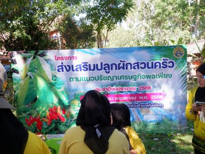 โครงการส่งเสริมปลูกผักสวนครัว ตามแนวปรัชญาเศรษฐพอเพียง