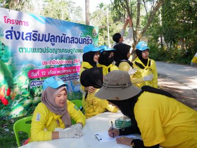 โครงการส่งเสริมปลูกผักสวนครัว ตามแนวปรัชญาเศรษฐพอเพียง