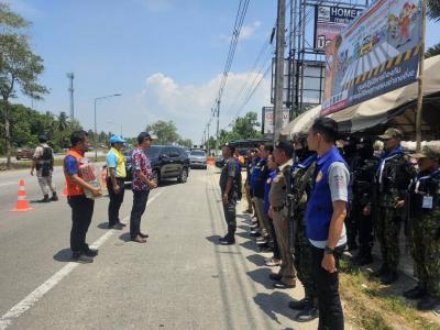ผู้ว่าราชการจังหวัดนราธิวาส ตรวจเยี่ยมจุดตรวจช่วงเทศกาลสงกรานต์
