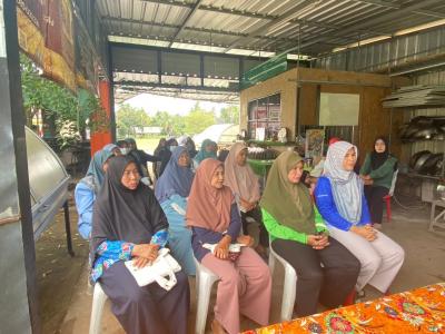 โครงการส่งเสริมและสนับสนุนอาชีพ กิจกรรมการทำข้าวเกรียบกล้วย