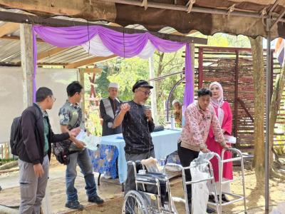 กิจกรรมบรรยายธรรมศาสนาและแจกเบี้ยผู้สูงอายุ ประจำเดือนกุมภาพันธ์