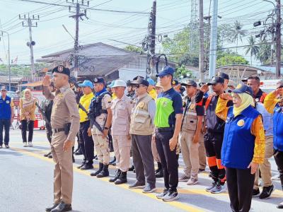 พิธีเปิดศูนย์ปฏิบัติป้องกัน 7 วันอันตราย ขับขี่ปลอดภัย