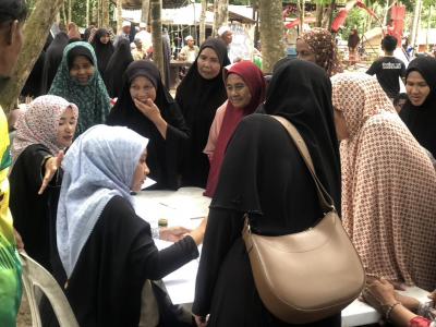 กิจกรรมแจกเบี้ยผู้สูงอายุและบรรยายธรรมศาสนา