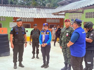 ตรวจเยี่ยมและให้คำแนะนำในการปฏิบัติงานชุดคุ้มครองตำบลลุโบะบือซา