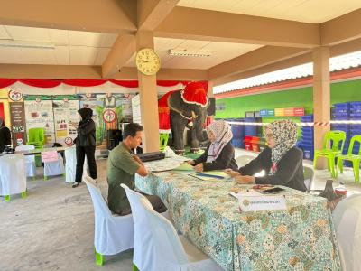 ประมวลภาพบรรยากาศการรับสมัครสมาชิกสภาและนายกอบต.ลุโบะบือซา