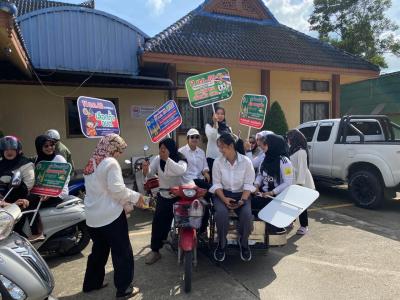กิจกรรมรณรงค์เชิญชวนชาวตำบลลุโบะบือซาออกไปใช้สิทธิ์เลือกตั้ง