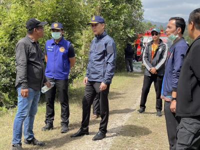 ลงพื้นที่ติดตาสถานการณ์ไฟไหม้ป่าพรุ