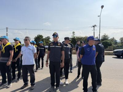 ร่วมต้อนรับรองผู้ว่าราชการจังหวัดนราธิวาสลงพื้นที่จุดตรวจ