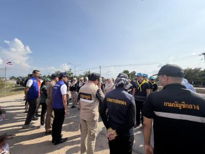 ร่วมต้อนรับรองผู้ว่าราชการจังหวัดนราธิวาสลงพื้นที่จุดตรวจ