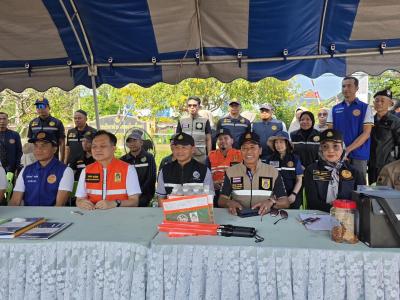 ร่วมต้อนรับรองผู้ว่าราชการจังหวัดนราธิวาสลงพื้นที่จุดตรวจ