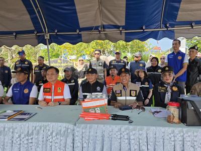 ร่วมต้อนรับรองผู้ว่าราชการจังหวัดนราธิวาสลงพื้นที่จุดตรวจ