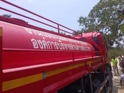 ลงพื้นที่ตำบลละหาร สนับสนุนภารกิจดับไฟป่า