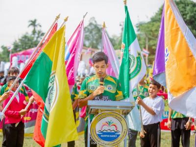 ขบวนเดินพาเหรดการแข่งขันกีฬากรีฑ กีฬาสีกลุ่มน้ำพุเสด็จ ครั้ง4