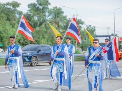ขบวนเดินพาเหรดการแข่งขันกีฬากรีฑ กีฬาสีกลุ่มน้ำพุเสด็จ ครั้ง4