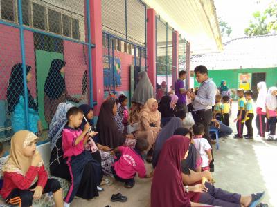 กิจกรรมเป็นประธานงานวันเด็กในตำบลลุโบะบือซา
