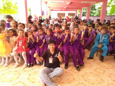 กิจกรรมเป็นประธานงานวันเด็กในตำบลลุโบะบือซา