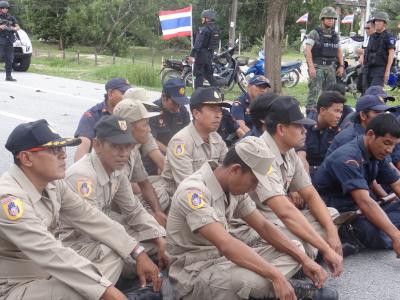 กิจกรรมซ้อมแผนเผชิญเหตุในพื้นที่ตำบลลุโบะบือซา