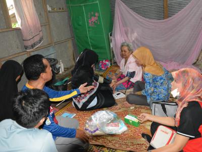 ลงพื้นทีเยียมผู้ป่วยติดเตียง